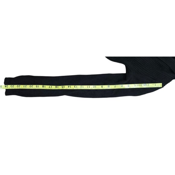 Cashmere Charter Club Luxury Pleated Open-Front Cardigan (Deep Black, XS) - Picture 11 of 12